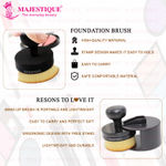 Buy Majestique Flat Round Shaped, Professional Foundation Blender Brush FC4 Cosmetic Brush - 1 Pc - Purplle