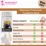 Buy Majestique Flat Round Shaped, Professional Foundation Blender Brush FC4 Cosmetic Brush - 1 Pc - Purplle