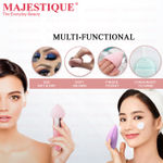 Buy Majestique Facial Cleaning Sponge with Pointed Makeup Sponge CMB536 - Color May vary - Purplle