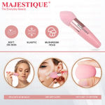 Buy Majestique Facial Cleaning Sponge with Cut Makeup Sponge CMB538 - Color May vary - 2 Pcs - Purplle