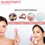 Buy Majestique Facial Cleaning Sponge with Cut Makeup Sponge CMB538 - Color May vary - 2 Pcs - Purplle