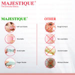 Buy Majestique Facial Cleaning Sponge with Cut Makeup Sponge CMB538 - Color May vary - 2 Pcs - Purplle