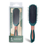 Buy Majestique Sleek All- Purpose Hair Brush | Separating, Shaping & Defining Curls | Nylon Bristles Hair Comb - Velvet Green 1 Pc - Purplle