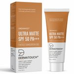 Buy DERMATOUCH Undamage Ultra Matte Tinted Sunscreen SPF 50 PA+++ | Water & Sweat Resistant | Fragrance Free | - 25G - Purplle