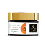 Buy Good Vibes Papaya Even Skin Tone Day Cream SPF 25 with Power of Serum | Serum + Moisturiser + SPF = 3 in 1| (50g) - Purplle