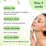 Buy Mystiq Living Acne Face Mask Green Tea Clarity (100 GM) Tan Removal, Face Mask, Anti Acne, De Tan, Acne Marks, Pimples, Oily & Acne Prone Skin and Glowing Skin | D Tan Pack Ayurvedic Formulation | Neem, Tulsi & Green Tea, For Women & Men 100 gm - Purplle