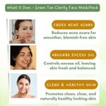 Buy Mystiq Living Acne Face Mask Green Tea Clarity (100 GM) Tan Removal, Face Mask, Anti Acne, De Tan, Acne Marks, Pimples, Oily & Acne Prone Skin and Glowing Skin | D Tan Pack Ayurvedic Formulation | Neem, Tulsi & Green Tea, For Women & Men 100 gm - Purplle