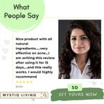 Buy Mystiq Living Acne Face Mask Green Tea Clarity (100 GM) Tan Removal, Face Mask, Anti Acne, De Tan, Acne Marks, Pimples, Oily & Acne Prone Skin and Glowing Skin | D Tan Pack Ayurvedic Formulation | Neem, Tulsi & Green Tea, For Women & Men 100 gm - Purplle
