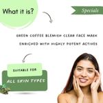 Buy Mystiq Living Tan Removal Face Pack Green Coffee Blemish Clear Face Mask (100 GM) with Kojic Acid, Anti Pigmentation, Dark Spot Removal, De Tan, Skin Brightening & Glowing Skin For Women & Men - Purplle