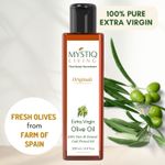 Buy Mystiq Living Extra Virgin Olive Oil for Hair (200 ml ) Olive Oil for Face, Hair & Skin, Cold Pressed,100% pure and Natural | Baby Massage & Body Massage - Purplle