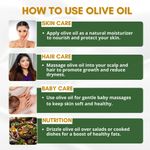 Buy Mystiq Living Extra Virgin Olive Oil for Hair (200 ml ) Olive Oil for Face, Hair & Skin, Cold Pressed,100% pure and Natural | Baby Massage & Body Massage - Purplle