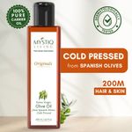 Buy Mystiq Living Extra Virgin Olive Oil for Hair (200 ml ) Olive Oil for Face, Hair & Skin, Cold Pressed,100% pure and Natural | Baby Massage & Body Massage - Purplle