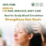 Buy Mystiq Living Neem Oil (100 ml) | Pure Neem Oil | Neem Oil for Hair | Neem Oil For Face | Neem Hair Oil | For Hair And Skin | Cold Pressed, 100% Pure And Natural - Purplle