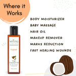 Buy Mystiq Living Coconut Oil, Cold Pressed Extra Virgin Coconut Oil For Hair, Skin, Baby Massage & Body Massage, Hair Oil - 100ml - Purplle