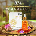 Buy Sesa Kumkumadi Oil 15ml - 100% pure Kumkumadi Tailam - for Radiant & glowing face - Helps reduce dark spots & pigmentation - Skin Lightening - Skin Brightening - Anti Ageing , helps smoothen fine lines & wrinkles - Purplle