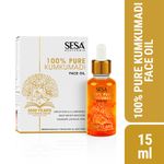 Buy Sesa Kumkumadi Oil 15ml - 100% pure Kumkumadi Tailam - for Radiant & glowing face - Helps reduce dark spots & pigmentation - Skin Lightening - Skin Brightening - Anti Ageing , helps smoothen fine lines & wrinkles - Purplle