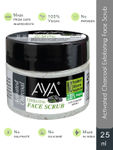 Buy AYA Activated Charcoal Exfoliating Face Scrub, 25 ml | No Paraben, No Silicone, No Sulphate, 100% Vegan - Purplle
