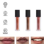 Buy Cuffs N Lashes Matte Mini Set of 3 Matte Liquid Lipstick, Extra (6 gm) - Purplle