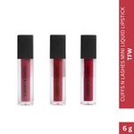 Buy Cuffs N Lashes Matte Mini Set of 3 Matte Liquid Lipstick, TFW (6 gm) - Purplle