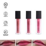 Buy Cuffs N Lashes Matte Mini Set of 3 Matte Liquid Lipstick, Main Character (6 gm) - Purplle
