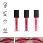 Buy Cuffs N Lashes Matte Mini Set of 3 Matte Liquid Lipstick, Main Character (6 gm) - Purplle
