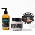 Buy mCaffeine Deep body cleansing trio- Coffee & Almonds Combo of 3 - Purplle