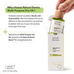 Buy Nature Derma Multi-Purpose Dry Oil with Natural Biome-Boosta„¢ Solution for Replenished, Strengthened Skin & Hair 30ml - Purplle