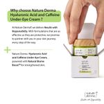 Buy Nature Derma Hyaluronic Acid and Caffeine Under-Eye Cream with Natural Biome-Boosta„¢ Solution for Hydrated, Strengthened Skin 15ml - Purplle