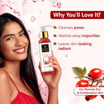 Buy Good Vibes Rosehip Hydrating Glow Face Wash | Deep Pore Cleansing, Moisturizing | With Avocado Oil | No Parabens, No Mineral Oil (200 ml) - Purplle