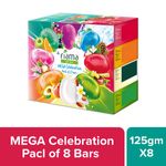 Buy Fiama Gel Bathing Bar Mega Celebration Pack, With 8 Unique Gel Bars, Skin Conditioners For Moisturized Skin, 1000g (125g - Pack of 8) - Purplle