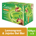 Buy Fiama Gel Bar, Lemongrass And Jojoba for Smooth Skin, With Skin Conditioners For Moisturized Skin, 375g (125g - Pack of 3), For All Skin Types - Purplle