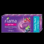 Buy Fiama Gel Bar Blackcurrant and Bearberry, with skin conditioners for moisturized skin 125g soap (Pack of 6) - Purplle