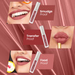 Buy NY Bae Confessions Of A Lip-a-holic Liquid Lipstick | Primer + Matte | Nude Brown | Moisturizing | Long Lasting | Mugs & Hugs 12 (4.5 ml) - Purplle