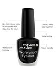 Buy ONE on ONE 24 Hrs Long Lasting & Waterproof Eyeliner, Black (5 ml) - Purplle