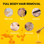 Buy Azah Hard Wax Beans for Hair Removal | Brazilian Wax for Bikini, Face, Eyebrows, Full Body | Honey - Purplle