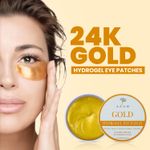 Buy Azah Under Eye Patches for Dark Circles with 24k Nano Gold | Pack of 60 Eye Cooling Gel Pads - Purplle