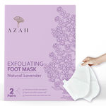 Buy Azah Exfoliating Foot Mask | Peeling Mask for Cracked Feet | Dead Skin Remover |Pack of 2 | Lavender - Purplle