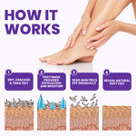 Buy Azah Exfoliating Foot Mask | Peeling Mask for Cracked Feet | Dead Skin Remover |Pack of 2 | Lavender - Purplle