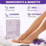 Buy Azah Exfoliating Foot Mask | Peeling Mask for Cracked Feet | Dead Skin Remover |Pack of 2 | Lavender - Purplle
