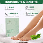 Buy Azah Exfoliating Foot Mask | Peeling Mask for Cracked Feet | Pack of 2 | Natural Tea Tree - Purplle