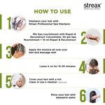 Buy Streax Professional Spa Nourishment Repair & reconstruct Concentrate, For Dry Damaged Hair, (60 ml) - Purplle