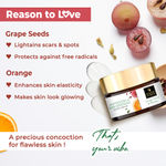Buy Good Vibes Softening + Brightening Night Cream - Grape Seed + Orange (50 gm) - Purplle