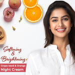 Buy Good Vibes Softening + Brightening Night Cream - Grape Seed + Orange (50 gm) - Purplle