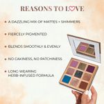 Buy Just Herbs 9 in 1 Eyeshadow Palette Long Wearing And Easily Blendable Eye Makeup Palette - Day Palette - Purplle