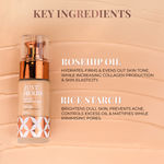 Buy Just Herbs 12 Hours Full Coverage Serum Foundation SPF 30+ With Rosehip Oil And Rice Starch, Natural -30 ml - Purplle