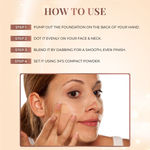 Buy Just Herbs 12 Hours Full Coverage Serum Foundation SPF 30+ With Rosehip Oil And Rice Starch, Natural -30 ml - Purplle