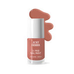 Buy Just Herbs Nail Polish 21 Chemical Free Formula, Quick Dry, Glossy, Chestnut Brown -6 ml - Purplle