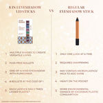 Buy Just Herbs 8 In 1 Herbal Metallic-Shimmer Finish, Long Lasting Eye Shadow Lidstick , Herbi Wore -12 gm - Purplle
