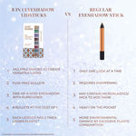 Buy Just Herbs 8 In 1 Herbal Metallic-Shimmer Finish, Long Lasting Eye Shadow Lidsticks , Infinity & Beyond - 12 gm - Purplle