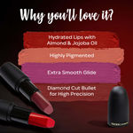 Buy FACES CANADA Weightless Matte Lipstick - Forsake Beauty 01, 4.5g | High Pigment | Smooth One Stroke Glide | Moisturizes & Hydrates Lips | Vitamin E, Jojoba & Almond Oil - Purplle
